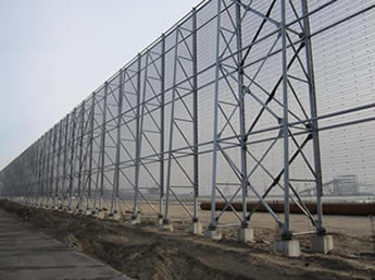 windbreak wall used for road way wind barrier